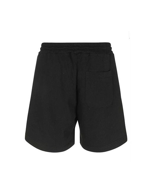 MSGM Baumwoll-Bermuda-Shorts Mit Elastischem Bund in Black für Herren