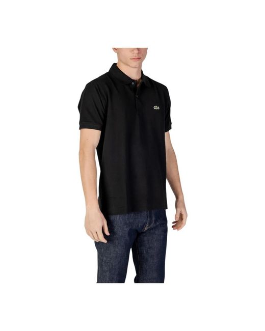 Lacoste Black Polo Shirts for men