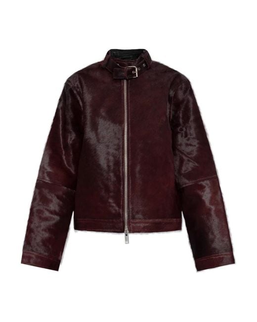 Leather Jackets Samsøe & Samsøe en coloris Purple