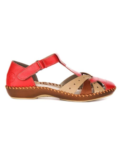 Rieker Pink Flat Sandals