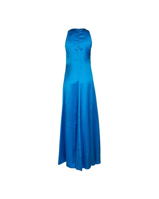 Erika Cavallini Semi Couture Blue Maxi Dresses