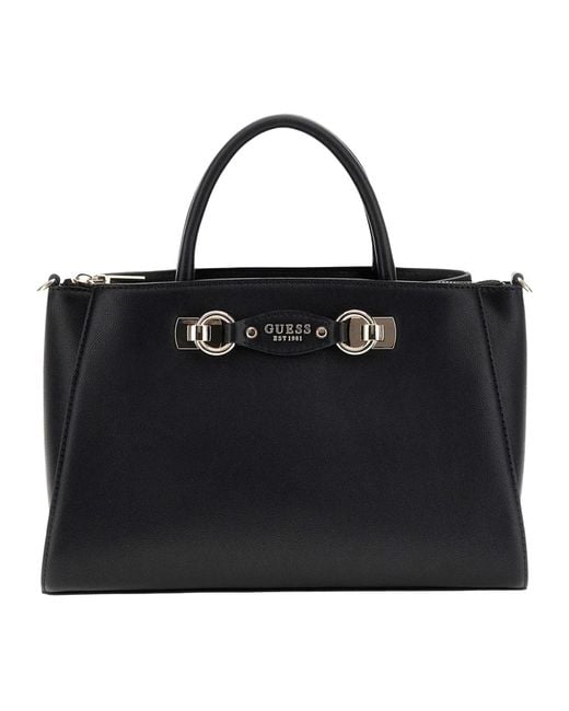 Guess Black Schwarze Mimina Freundin Satchel Tasche