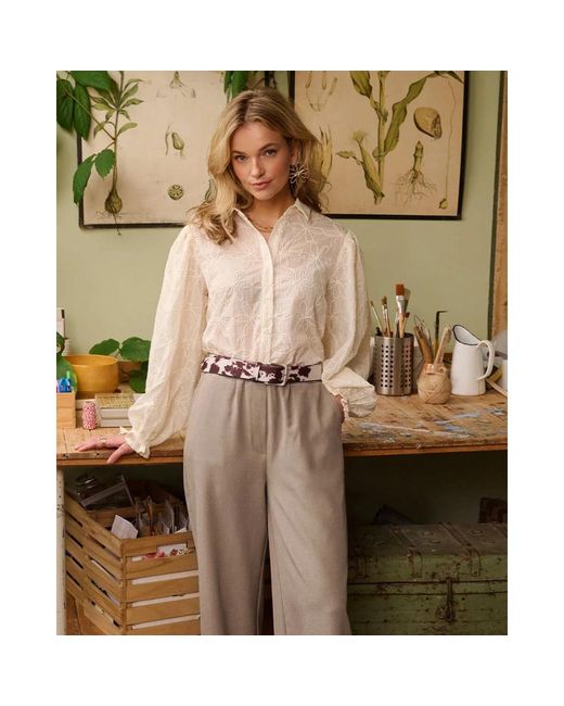 Ydence Blouse Isamae in het White