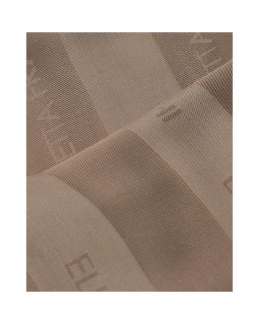 Elisabetta Franchi Brown Scarves