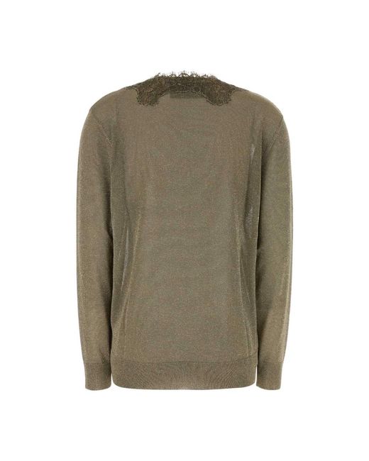 Valentino Garavani Green V-Neck Knitwear