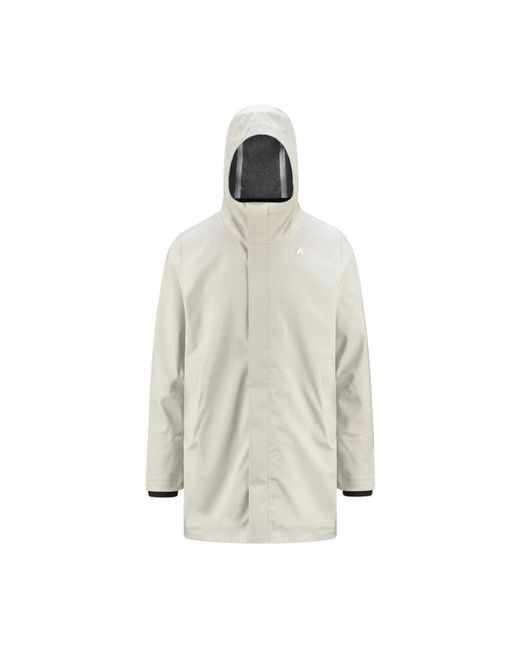 K-Way White Rain Jackets for men