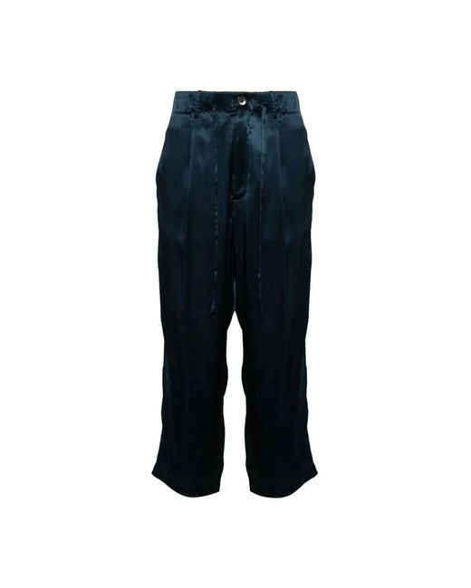 Pierre Louis Mascia Blue Wide trousers