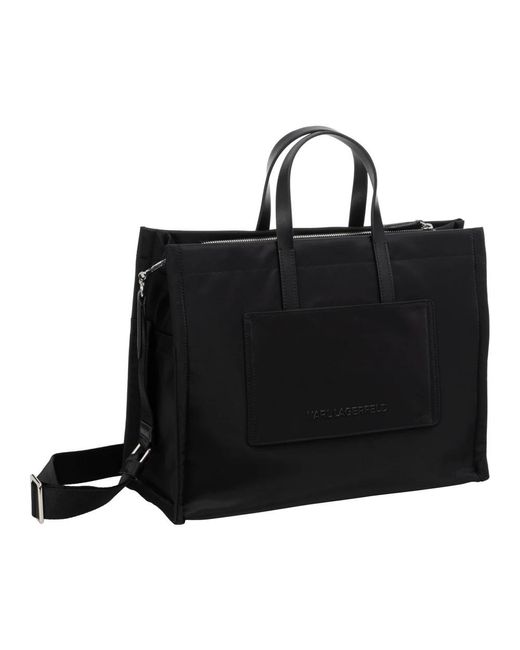 Karl Lagerfeld Black Tote Bags