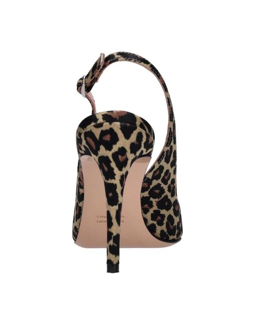 Anna F. Brown High Heel Sandals