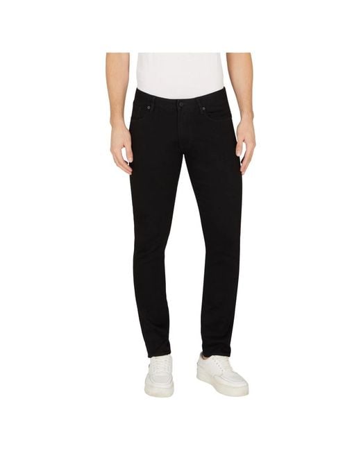 Emporio Armani Slim-Fit Jeans in het Black voor heren
