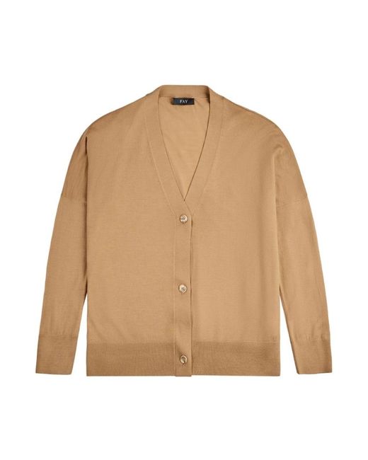 Cardigans di Fay in Natural