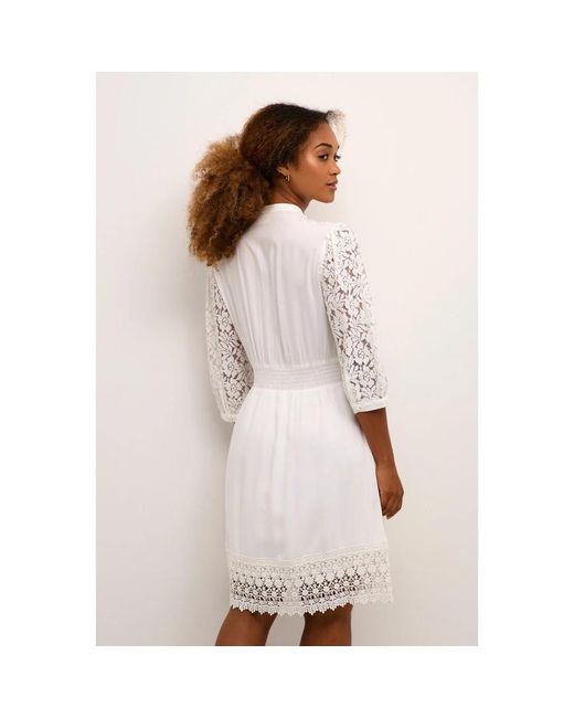 Cream White Short Dresses