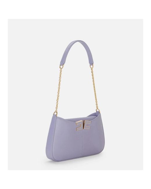 Elisabetta Franchi Purple Shoulder Bags