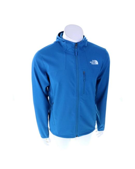 The North Face Nimble Softshell Hoodie in het Blue voor heren