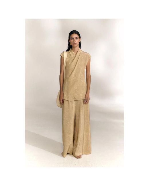Cortana Natural Wide Trousers