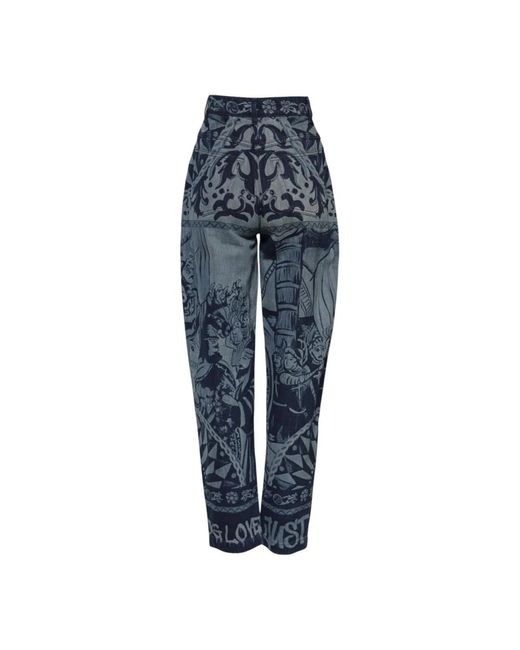 Dolce & Gabbana Blue Loose Fit Jeans