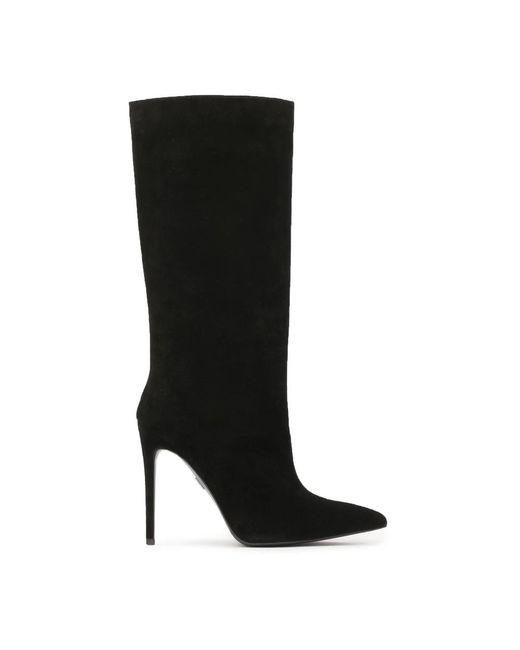 Kazar Black Stiefel Mit Slip-On-Wildlederobermaterial
