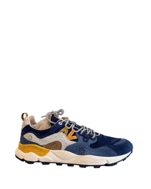 Flower Mountain Blue Sneakers for men
