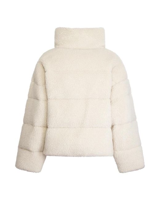 Max Mara Natural Faux Fur & Shearling Jackets