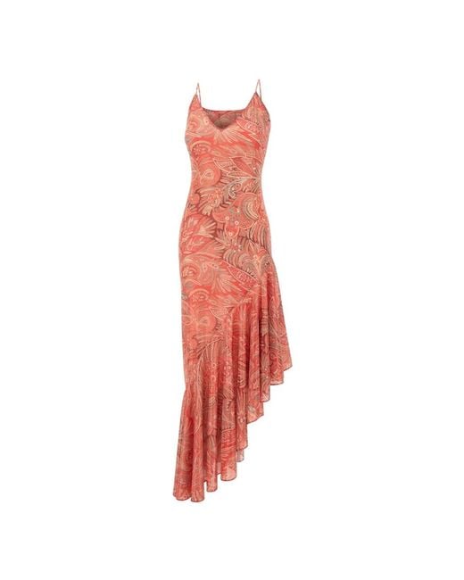 Etro Red Party Dresses