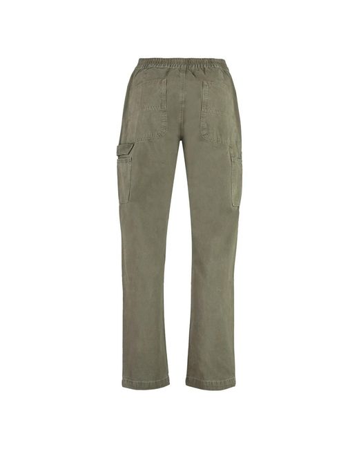 Moschino Green Straight Trousers for men