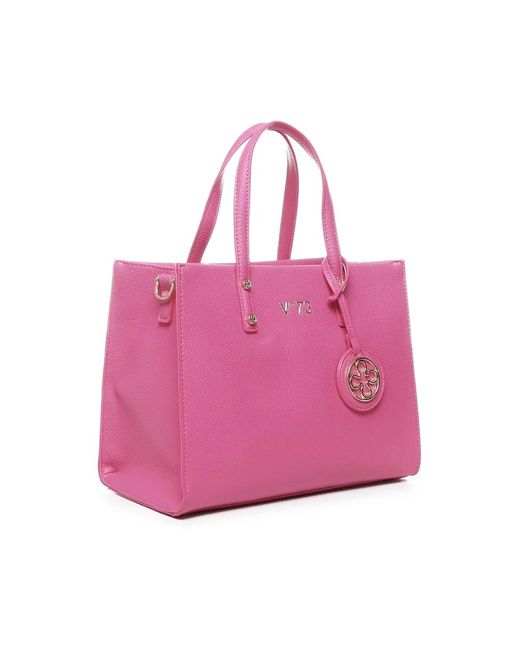 V73 Pink Tote Bags