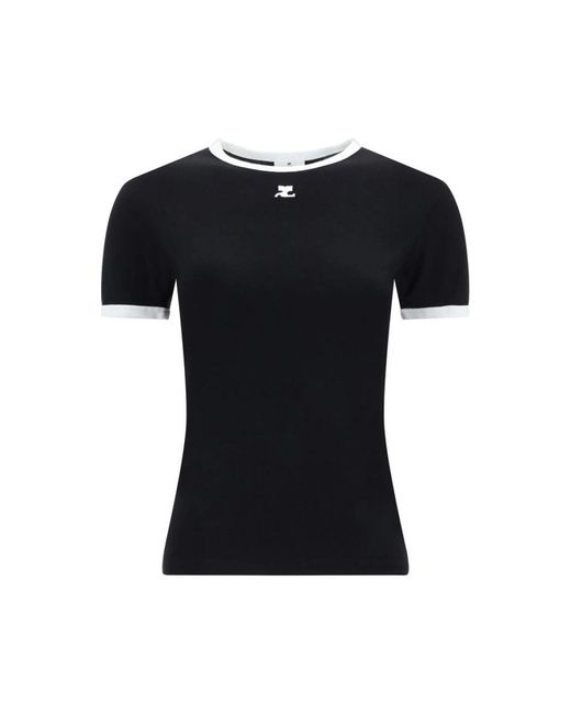 Courreges Black T-Shirts