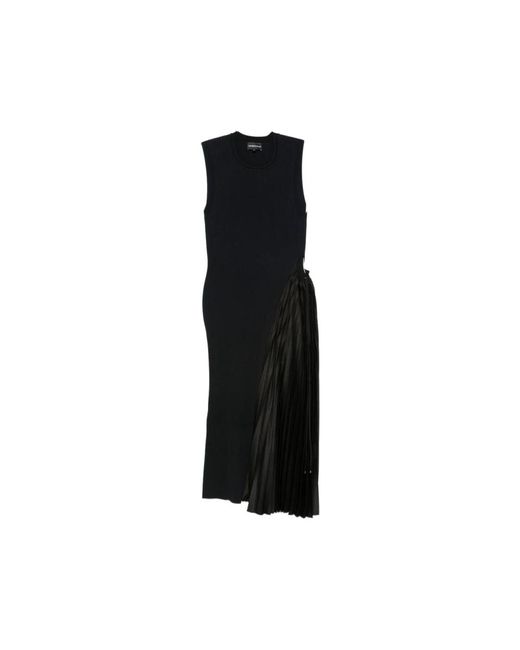 Emporio Armani Black Knitted Dresses
