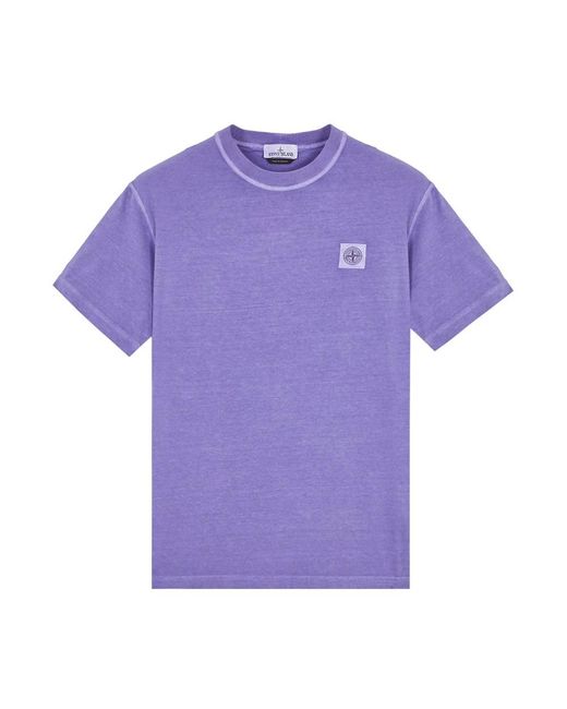 Stone Island Purple T-Shirts for men