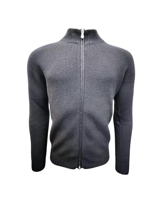 Gran Sasso Truien & Vesten ,Blauw ,Wol Rainwool Cardigan in het Blue voor heren