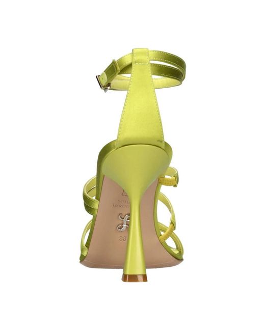 Sergio Levantesi Yellow High Heel Sandals