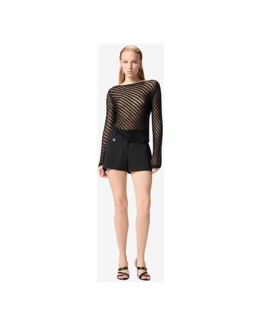 Pinko Black Round-Neck Knitwear