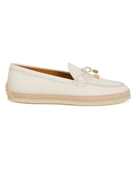 Tod's White Loafers