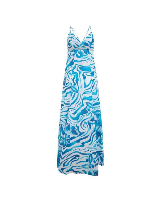 Maxi Dresses Alberta Ferretti de color Blue