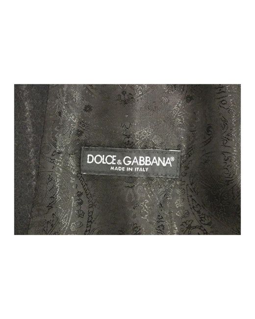 Dolce & Gabbana Schwarze gestreifte kleidweste in Black für Herren
