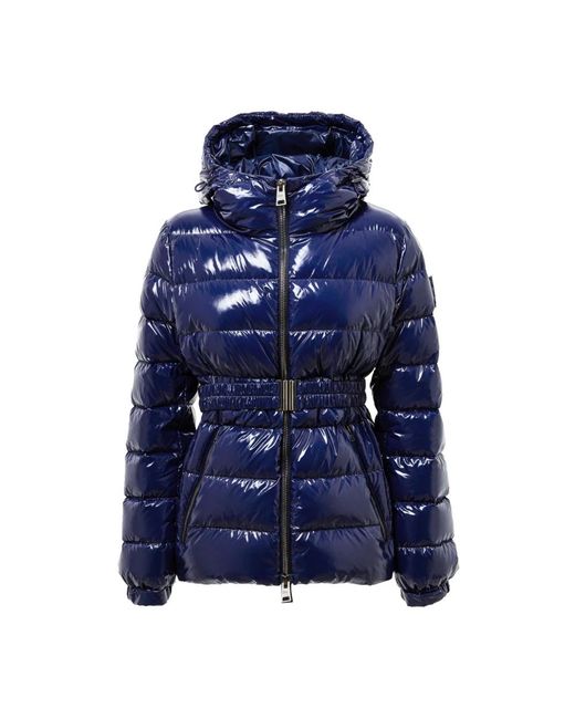 Herno Jassen ,Blauw ,Gewatteerde Jas Met Afneembare Riem in het Blue