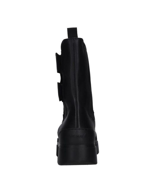 Vic Matié Black Lace-Up Boots