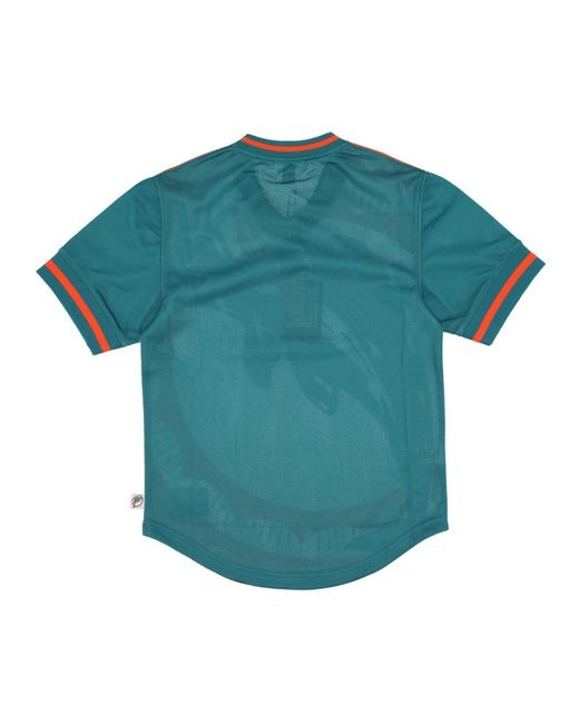 Mitchell & Ness Fitness ,Veelkleurig ,Polyester Miami Dolphins Mesh V-Neck Jas in het Red voor heren