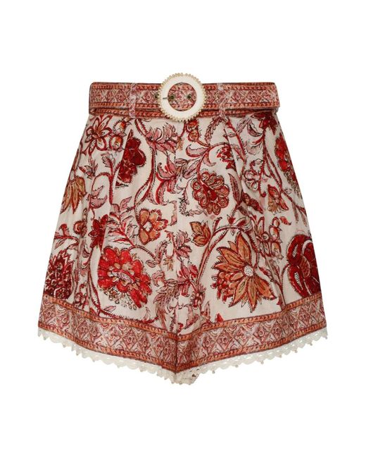Short skirts Zimmermann de color Red