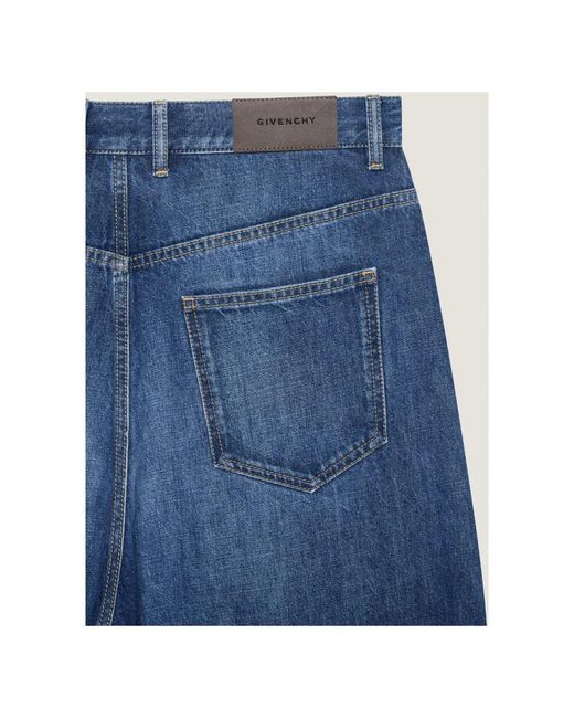 Givenchy Jeans ,Blauw ,Donkerblauwe Twisted Seam Broek in het Blue voor heren