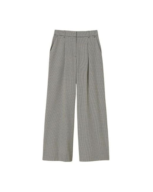 Twinset Gray Wide Trousers