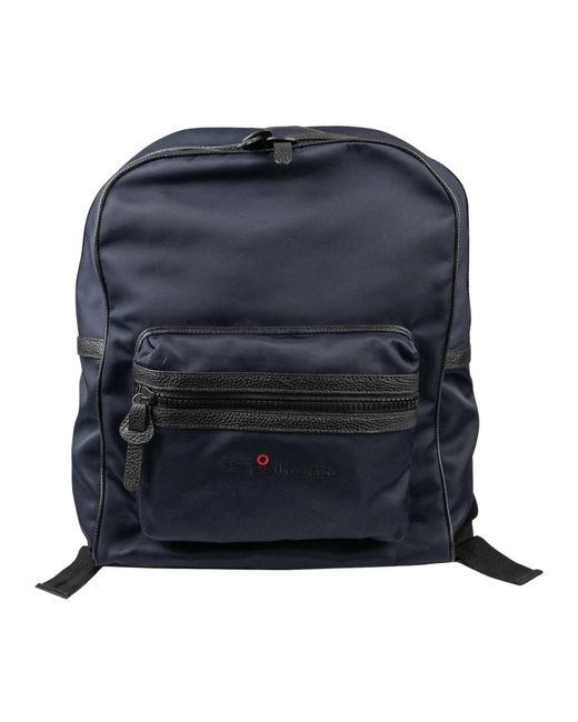 Kiton Blue Backpacks for men