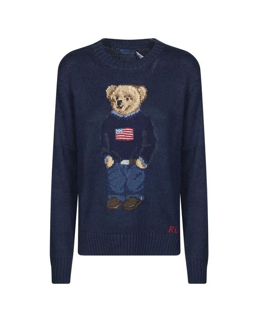 Polo Ralph Lauren Blue Round-Neck Knitwear