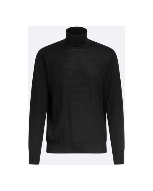 PT Torino Black Turtlenecks for men