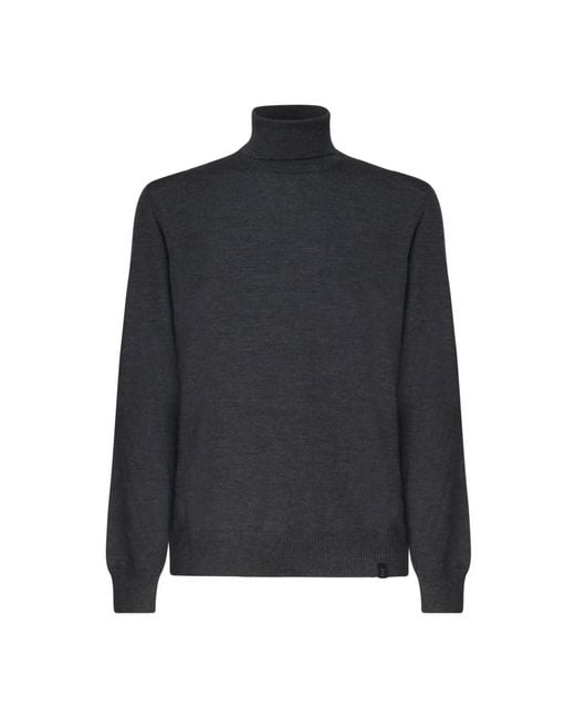 Fay Black Turtlenecks for men