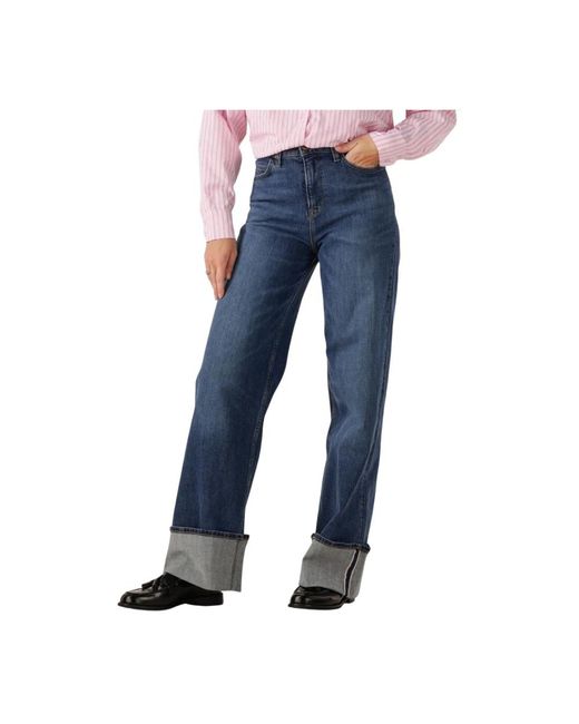 Lee Jeans Blue Stella A Line Wide Jeans