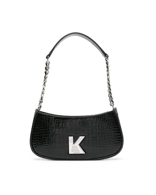 Karl Lagerfeld Black Shoulder Bags