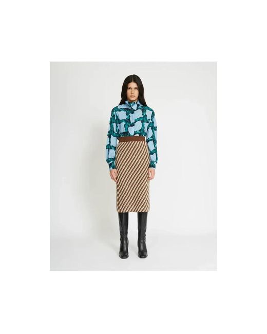 Silvian Heach Blue Midi Skirts