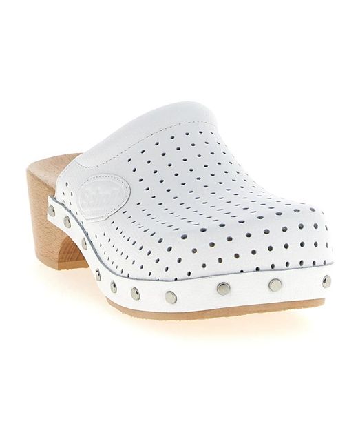 Balenciaga White Clogs