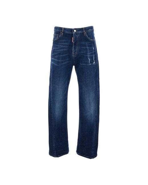 DSquared² Blue Loose-Fit Jeans for men